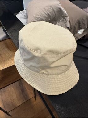 Kijima Takayuki Ventile Mesh-Lined Hat Bucket Cap in Cream sz 2